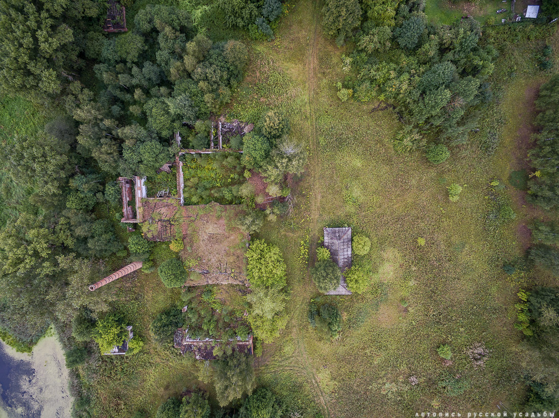 усадьба Меховицы с квадрокоптера, Ивановская область, продается усадьба, дом