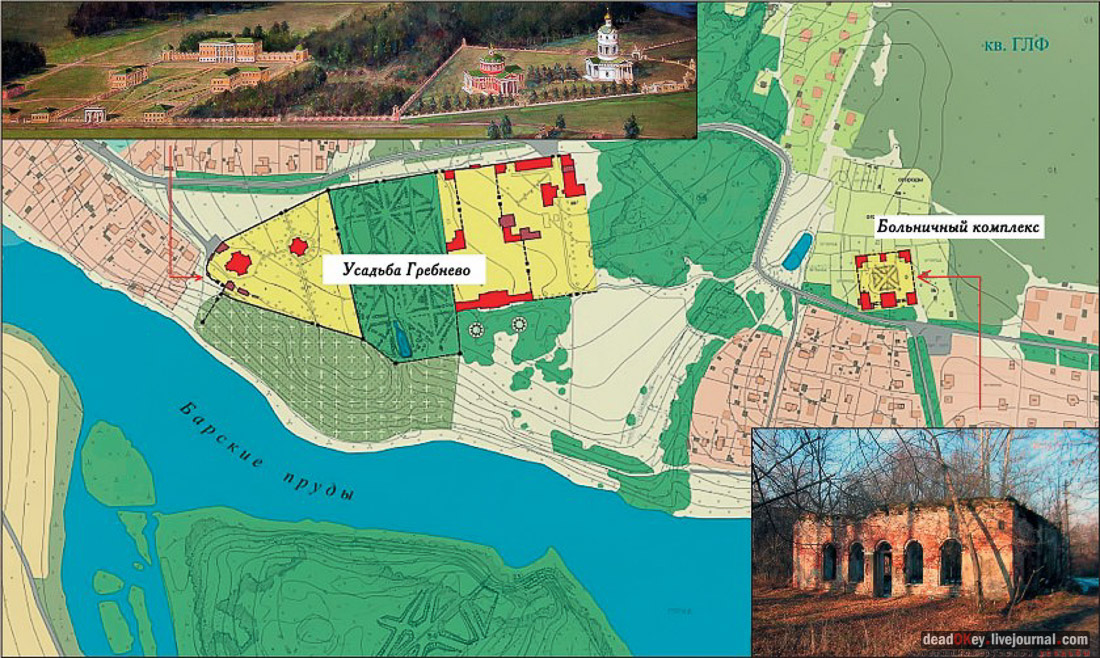усадьба Гребнево, больничный комплекс