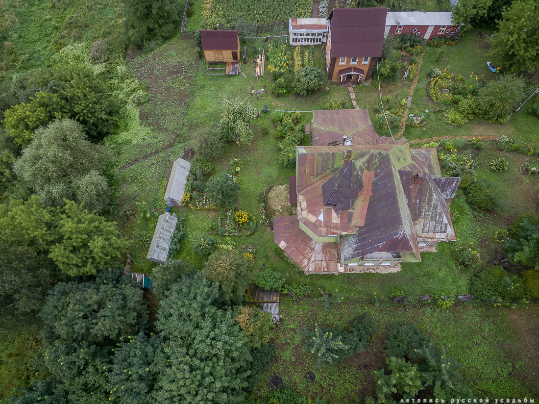 усадьба Меховицы с квадрокоптера, Ивановская область, продается усадьба, дом