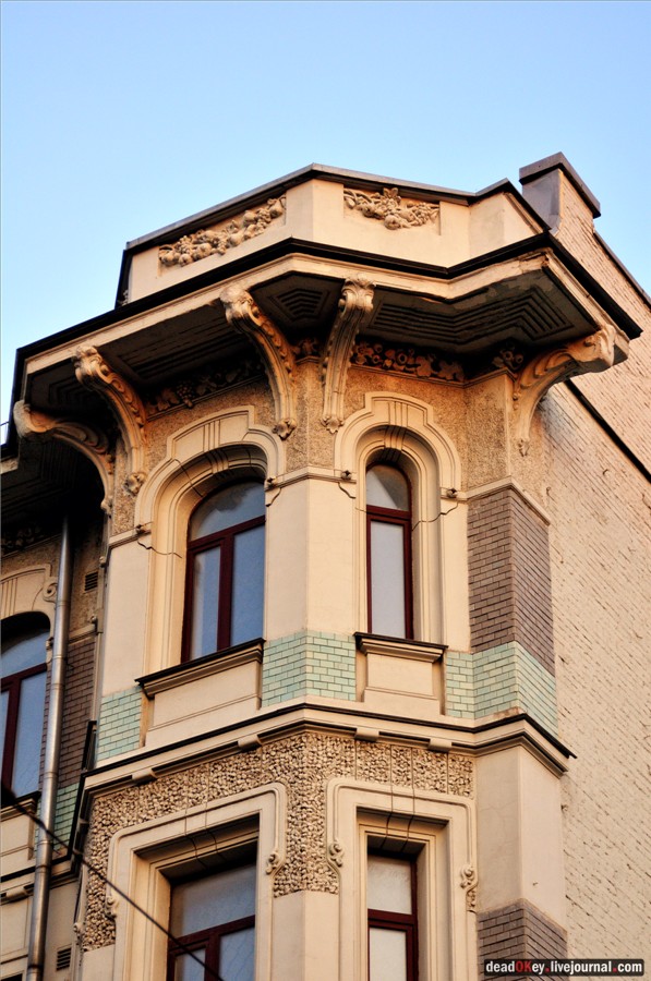 Доходный дом И.И. и Н.И. Болдыревых, 1908, архитектор Н.П. Евланов,Яузский бульвар, 13