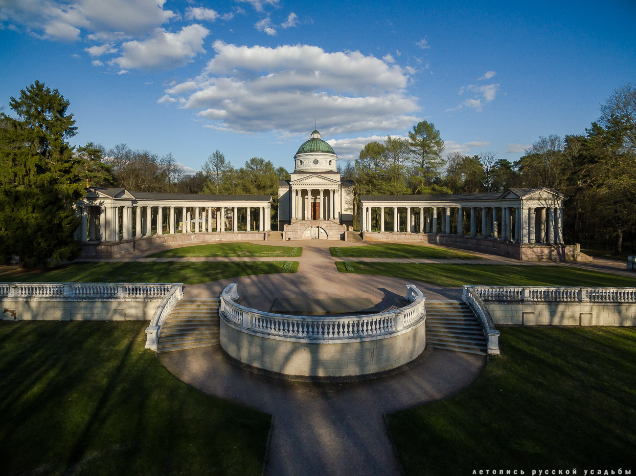 усадьба Архангельское с квадрокоптера (аэросъемка с дрона)