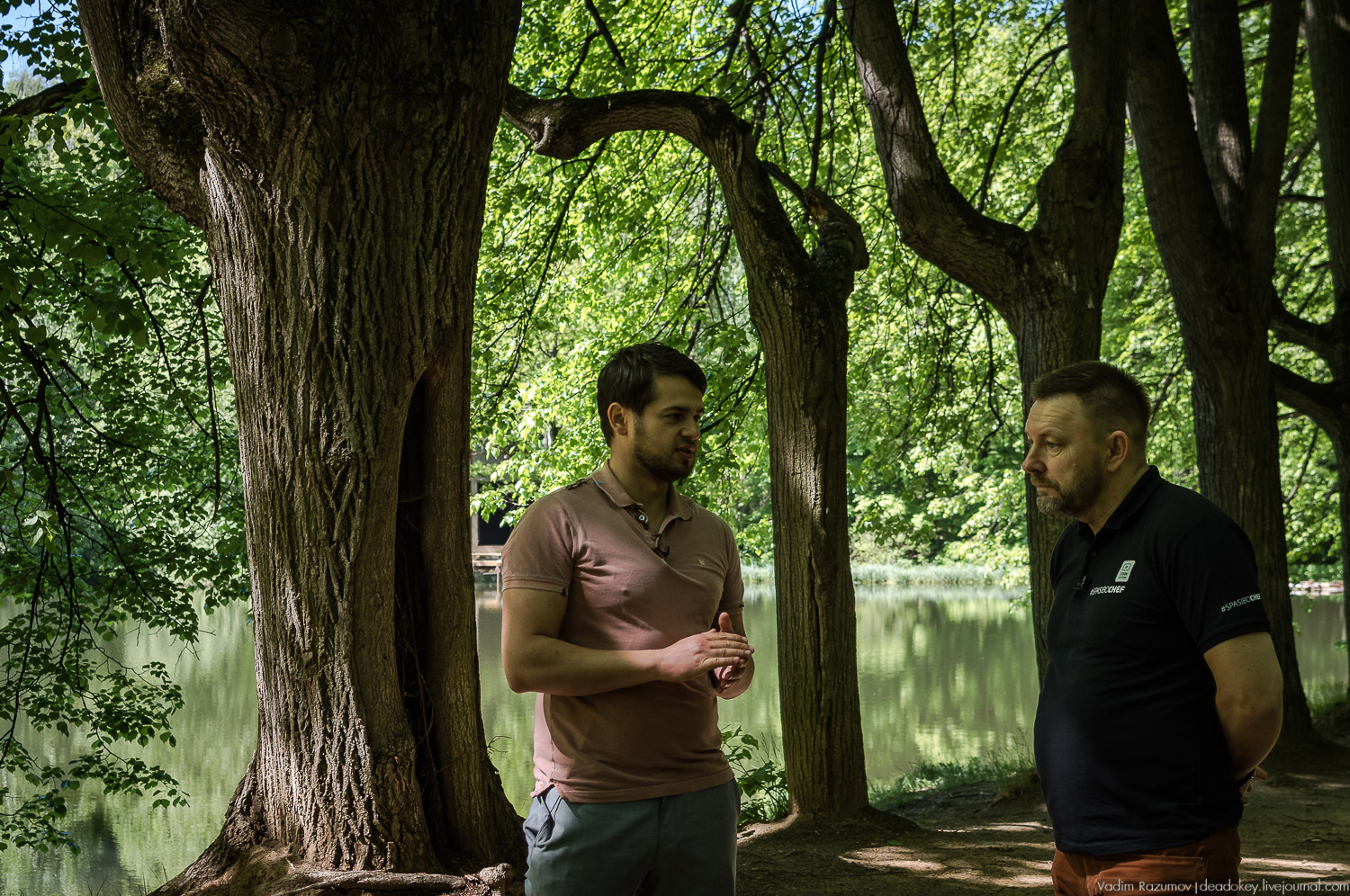 Усадьба Узкое, съемка программы SpasiboCheff, Илья Лазерсон и Вадим Разумов