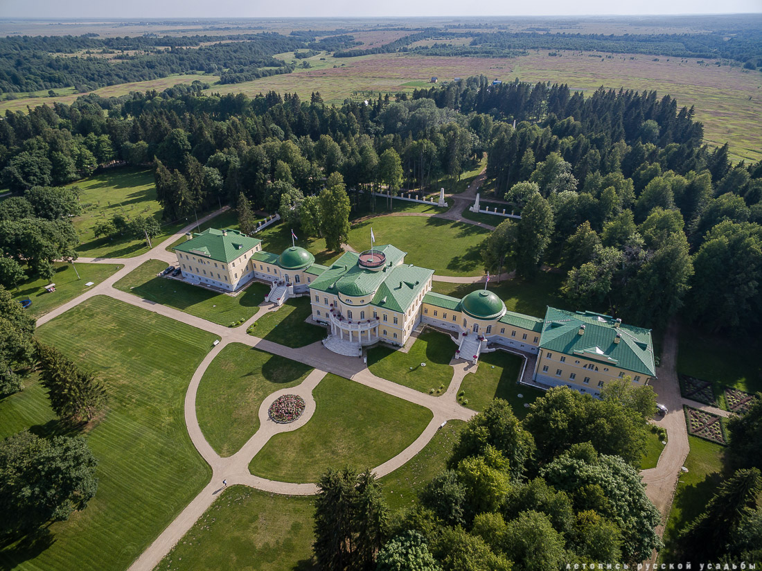 усадьба Степановское-Волосово, фотографии с дрона, шетлендский пони Трамп