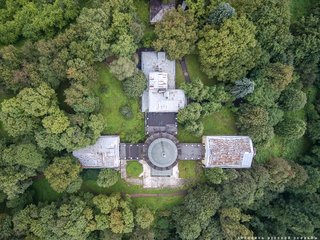 усадьба Суханово с квадрокоптера, помочь усадьбе