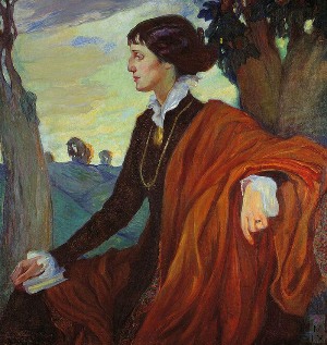картина О.Л.Делал-Вос-Кардовской «Портрет Анны Ахматовой», 1914 г.