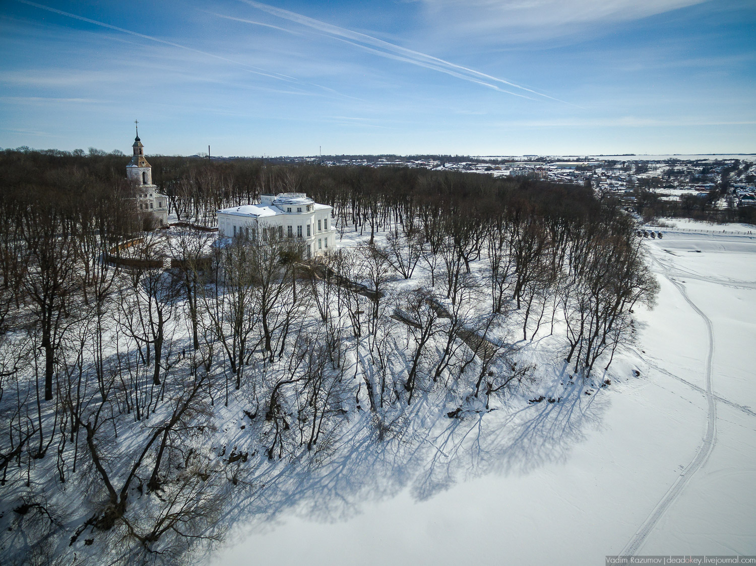 усадьба Богородицк, с дрона и квадрокоптера