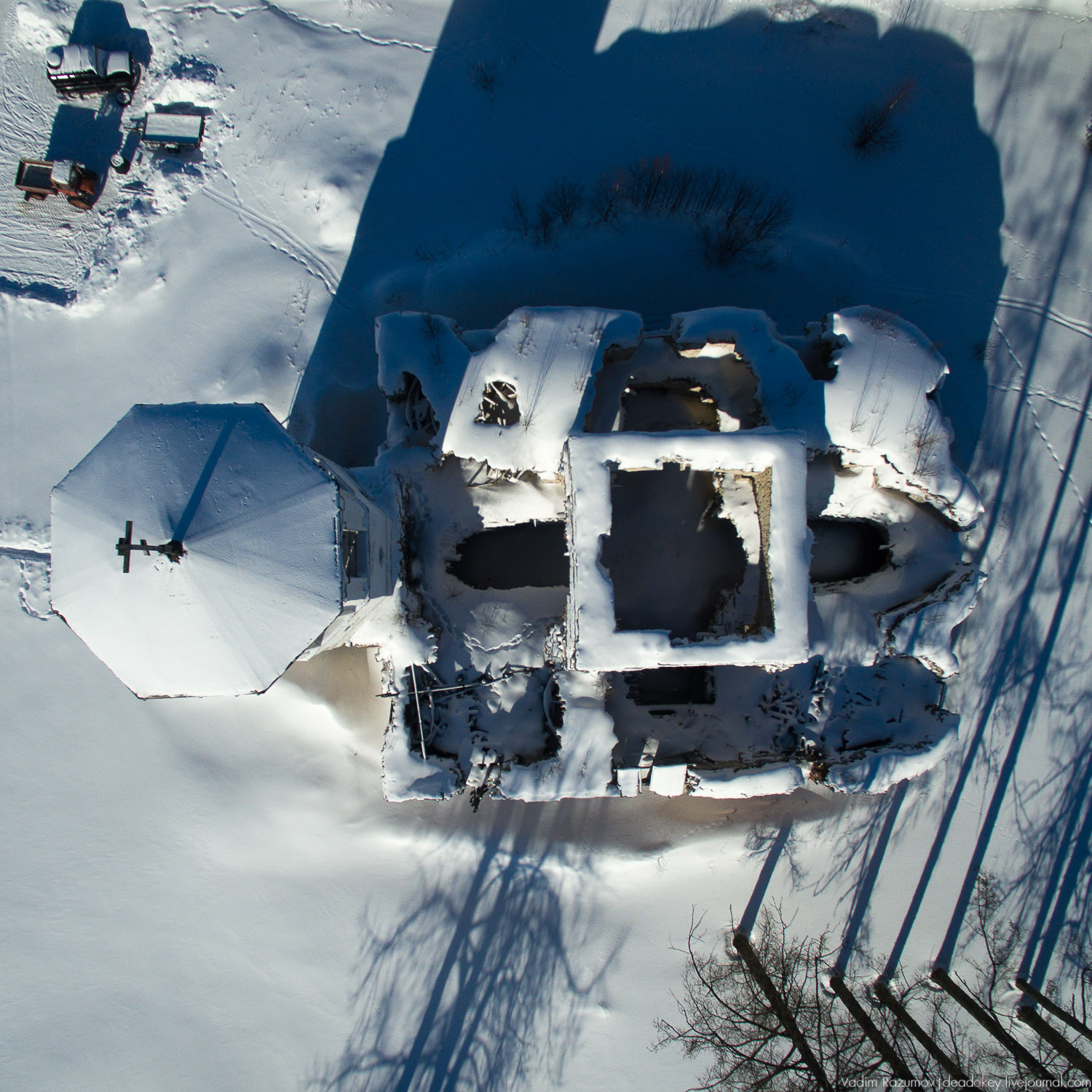 Архангельская область, храмы сверху