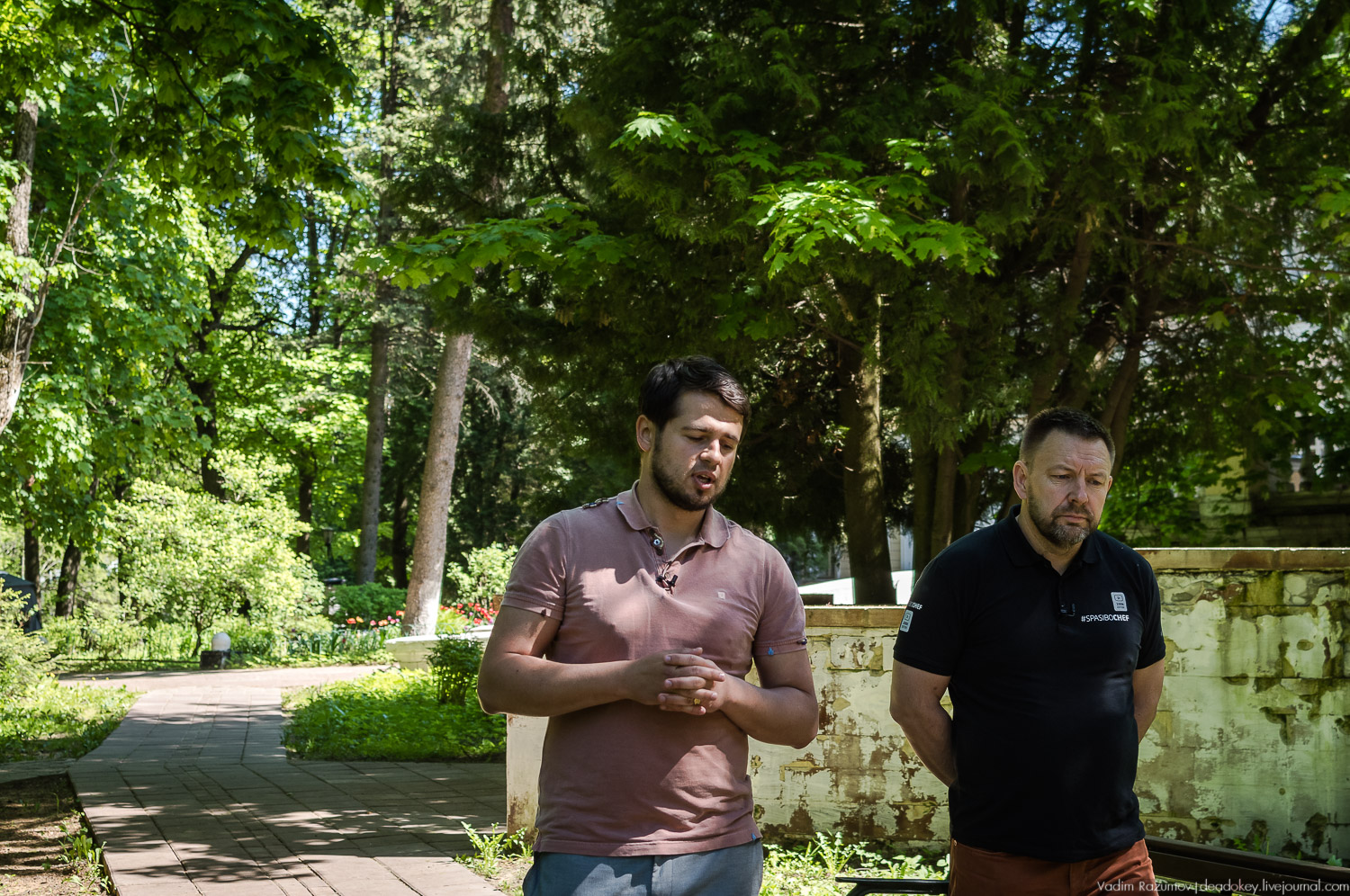 Усадьба Узкое, съемка программы SpasiboCheff, Илья Лазерсон и Вадим Разумов
