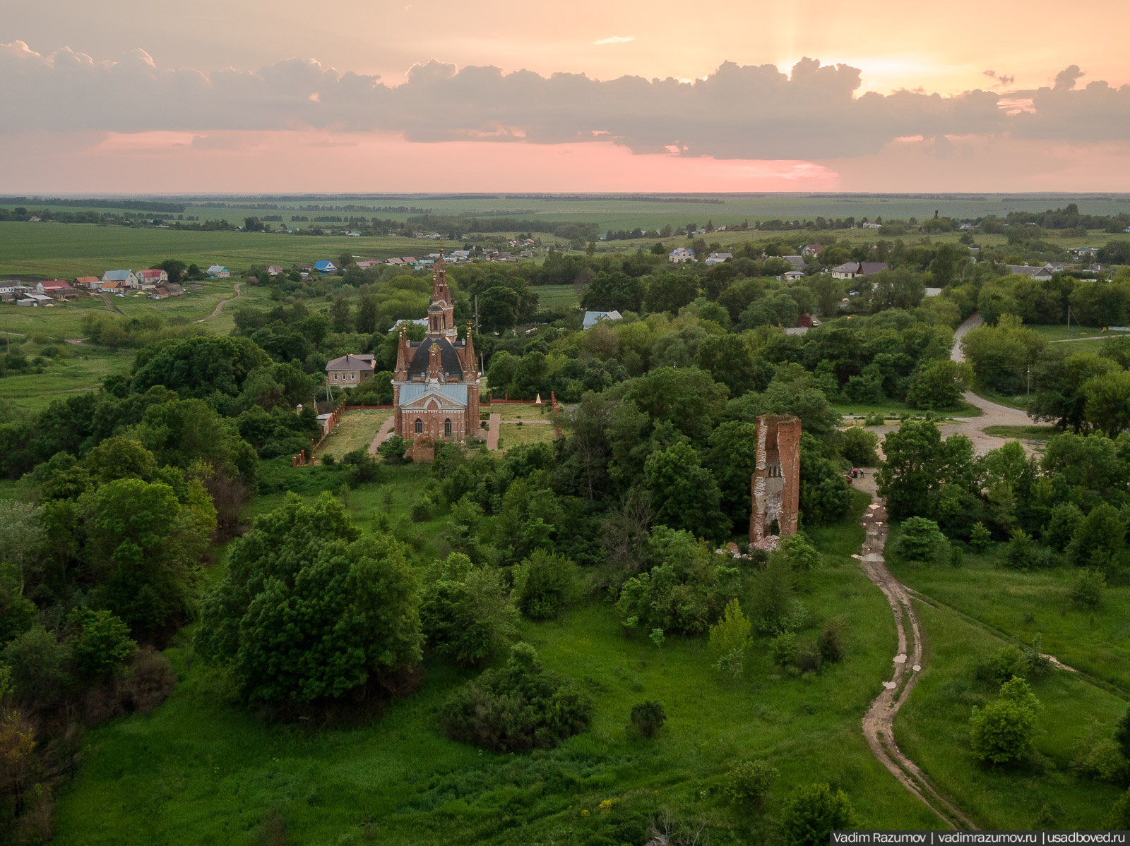 усадьба Вешаловка, Липецкая область, с дрона