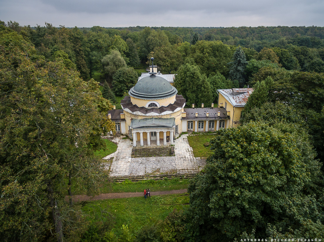 усадьба Суханово с квадрокоптера, помочь усадьбе
