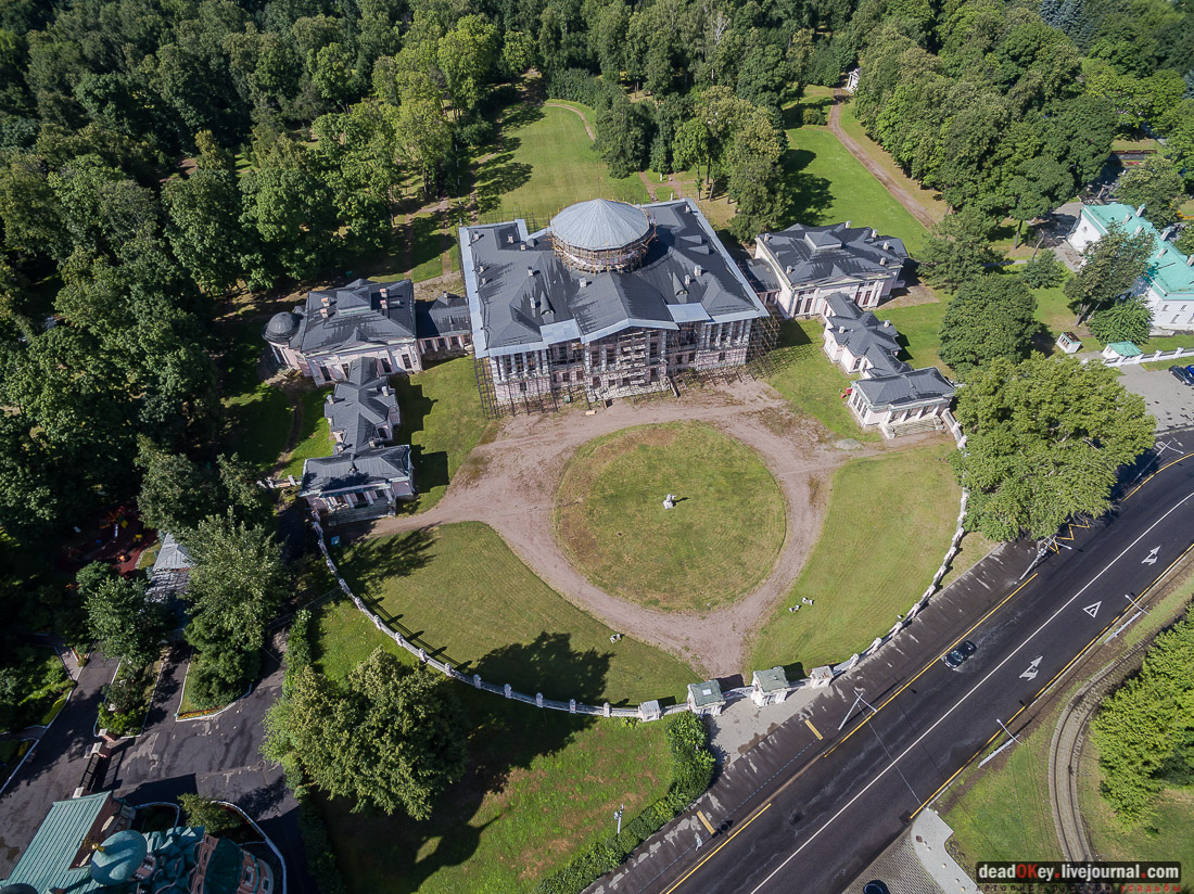 усадьба Останкино с квадрокоптера