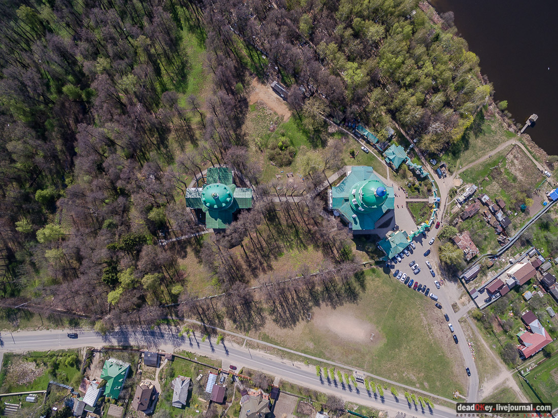 усадьба Гребнево, обрушился главный дом, снимки с квадрокоптера