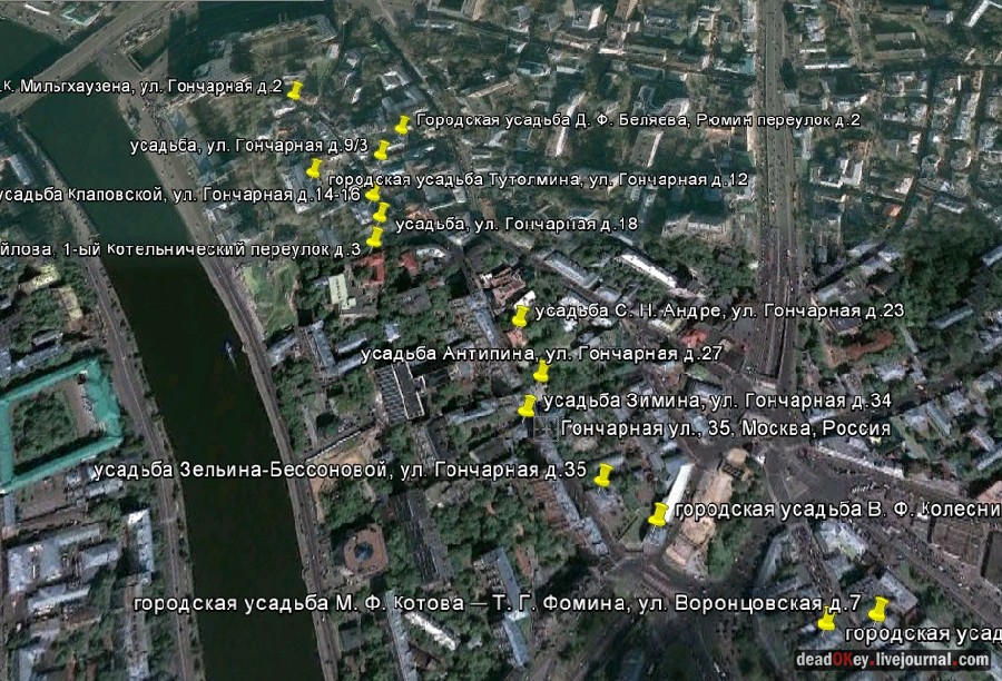 усадьба, Москва, ул. Гончарная д.9/3