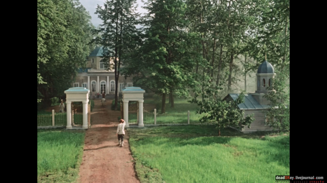 усадьба УДИНО, ОЛЬГОВО и НИКОЛЬСКОЕ-ОБОЛЬЯНИНОВО в фильме Гусарская баллада, 1962 год