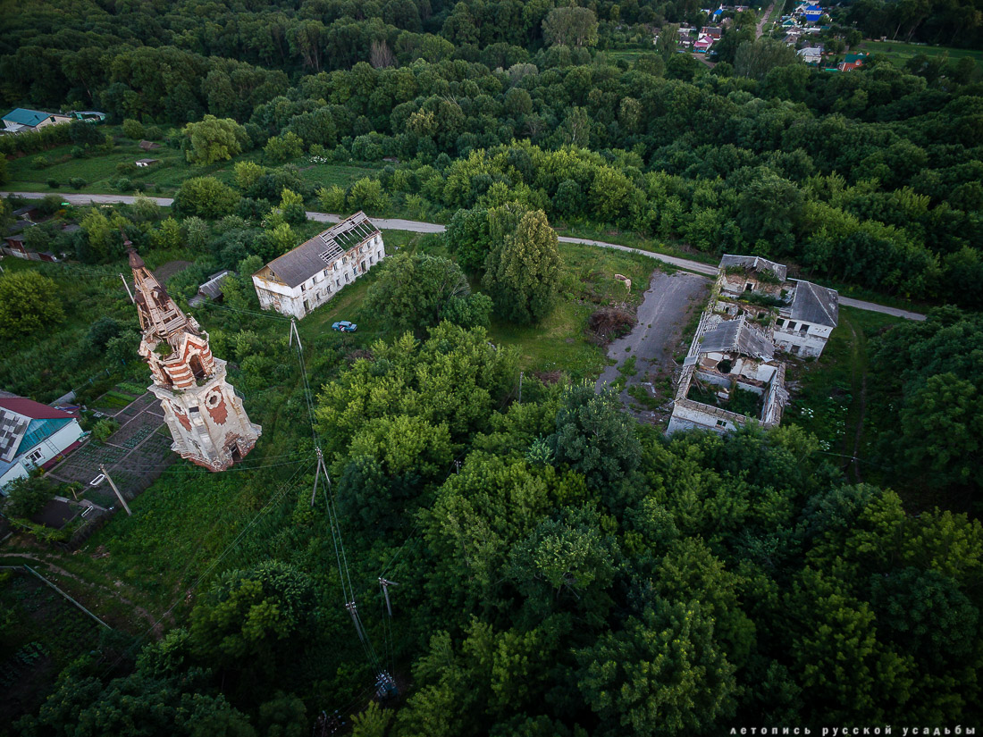 усадьба Баловнево с квадрокоптера и с дрона