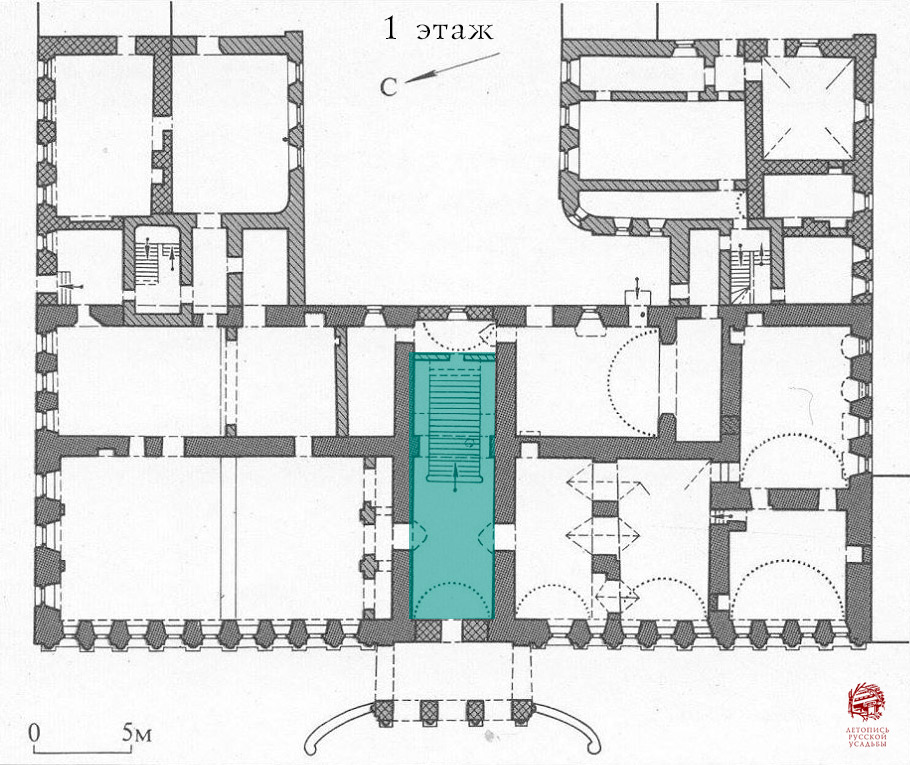 усадьба, палаты Пожарского, дом Ростопчиных и Денисова Орлова, ул. Большая Лубянка д.14