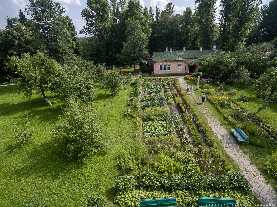 усадьба Мелихово с квадрокоптера