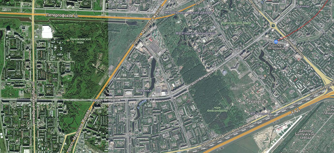 Усадьба Ульянка. Петергофская дорога.