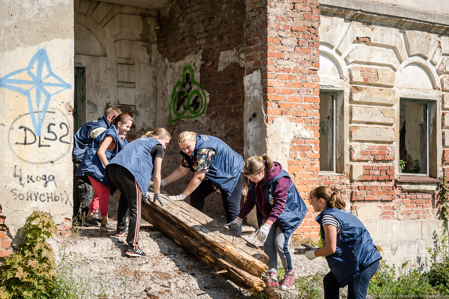 усадьба Сергиевское-на-Упе, Усадебные волонтеры 24 августа 2019 года