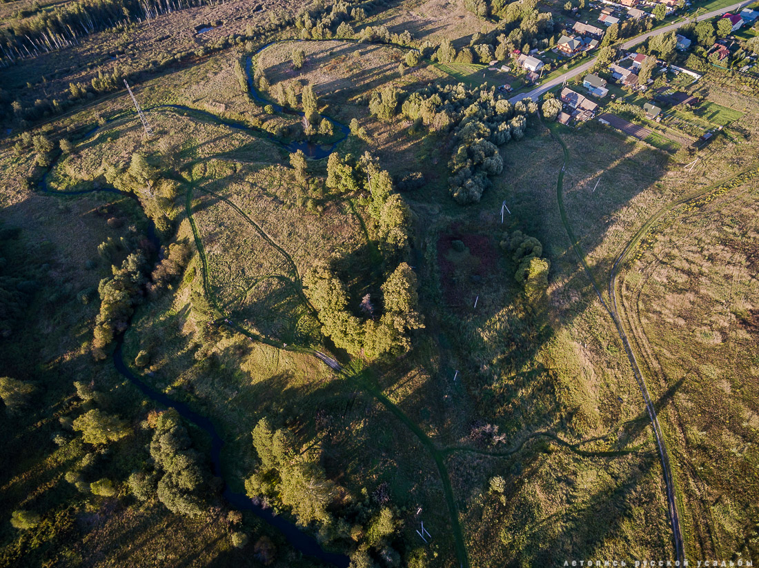 Могутовское городище, Шерна-городок, Могутово, фото с квадрокоптера