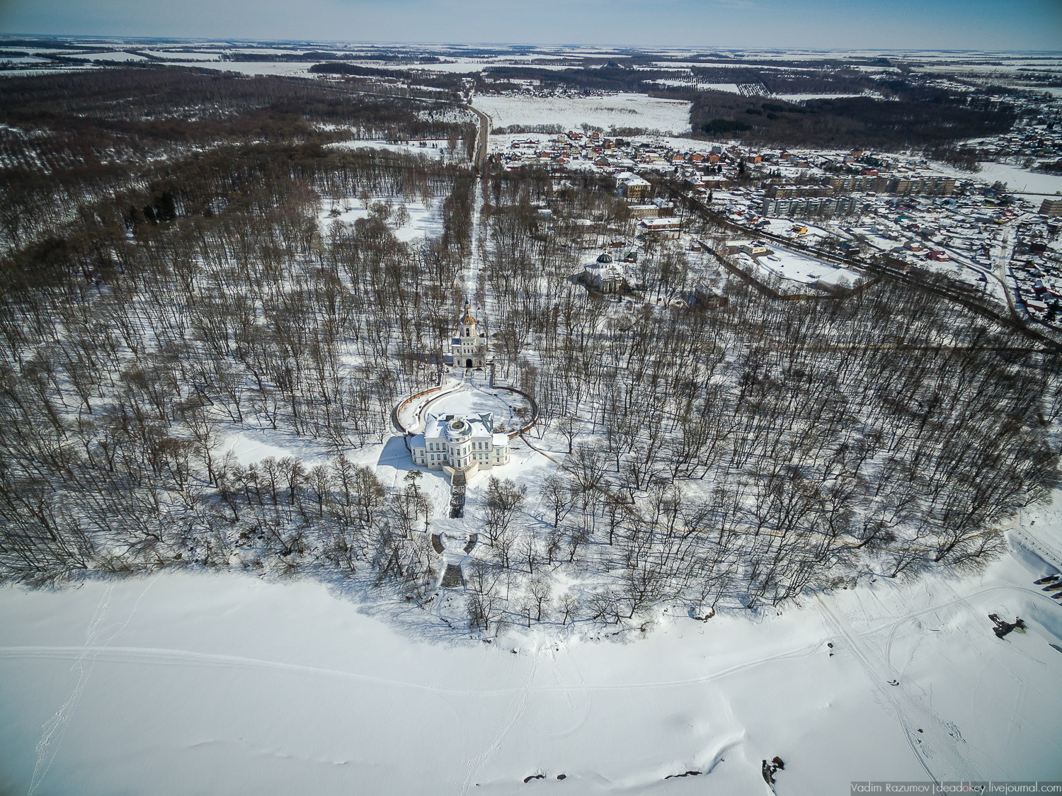 усадьба Богородицк, с дрона и квадрокоптера