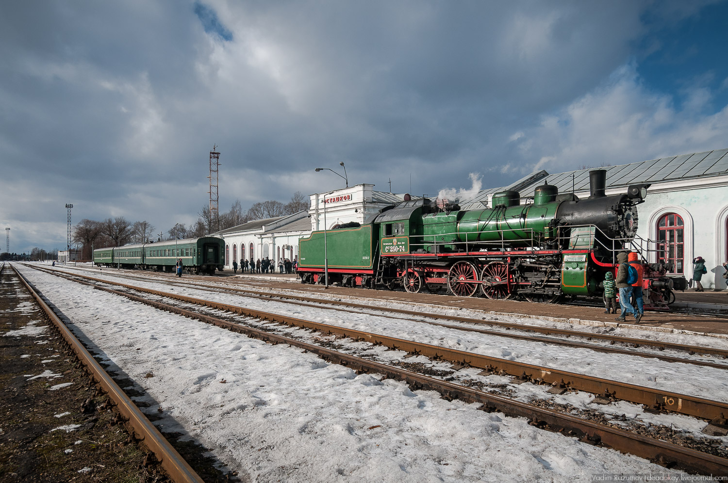 паровоз Бологое-Осташков
