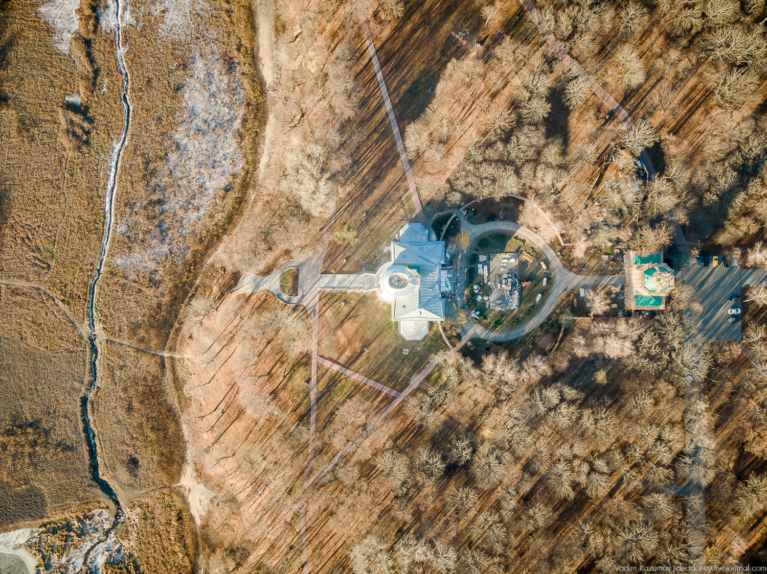 Богородицк дворец с дрона осень 2018 года