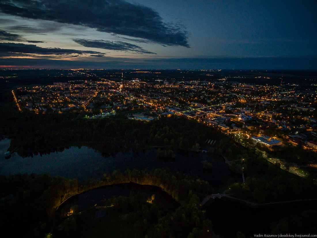 Гатчинский дворец, Гатчина, с дрона и квадрокоптера