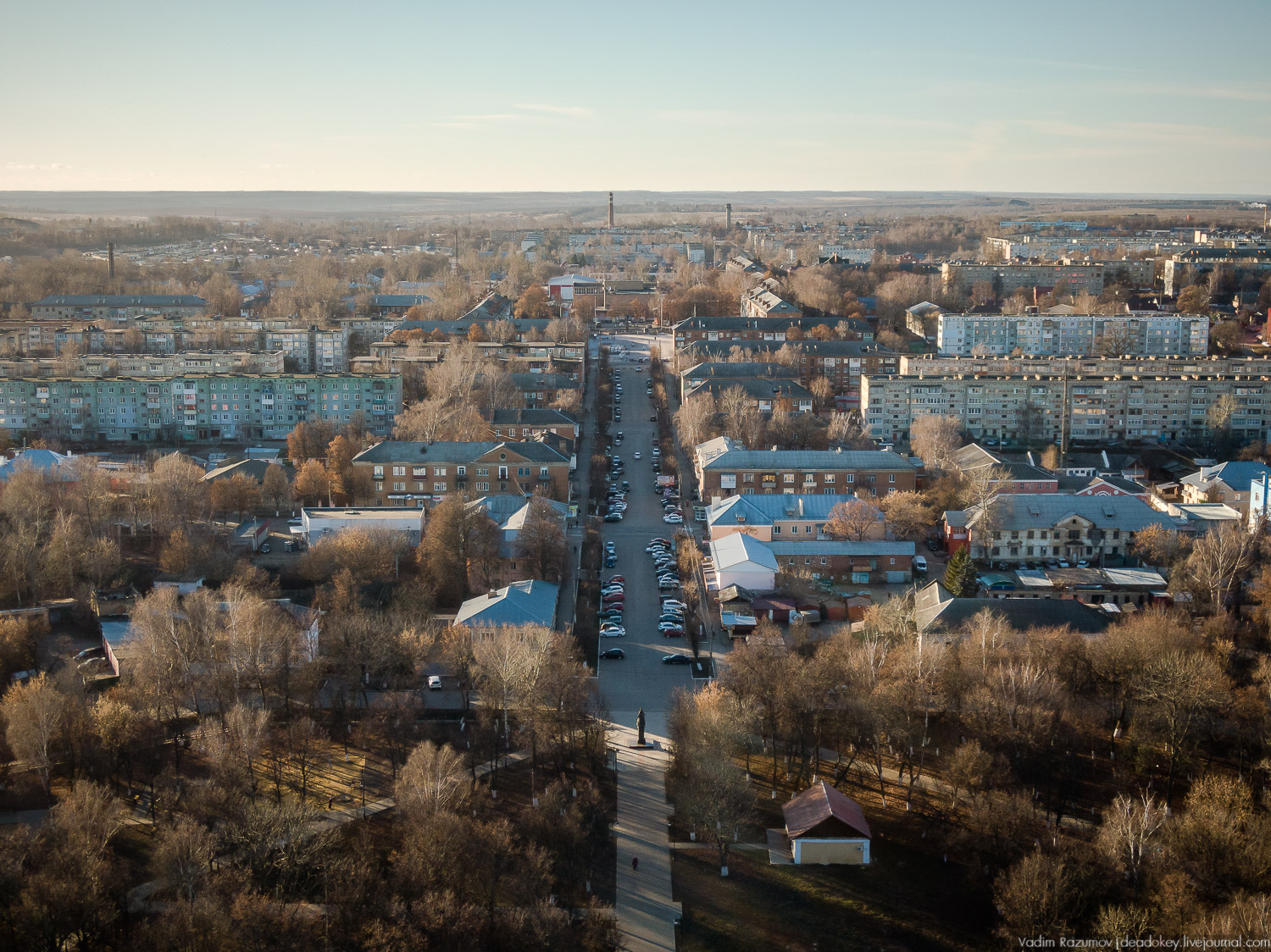 Богородицк дворец с дрона осень 2018 года