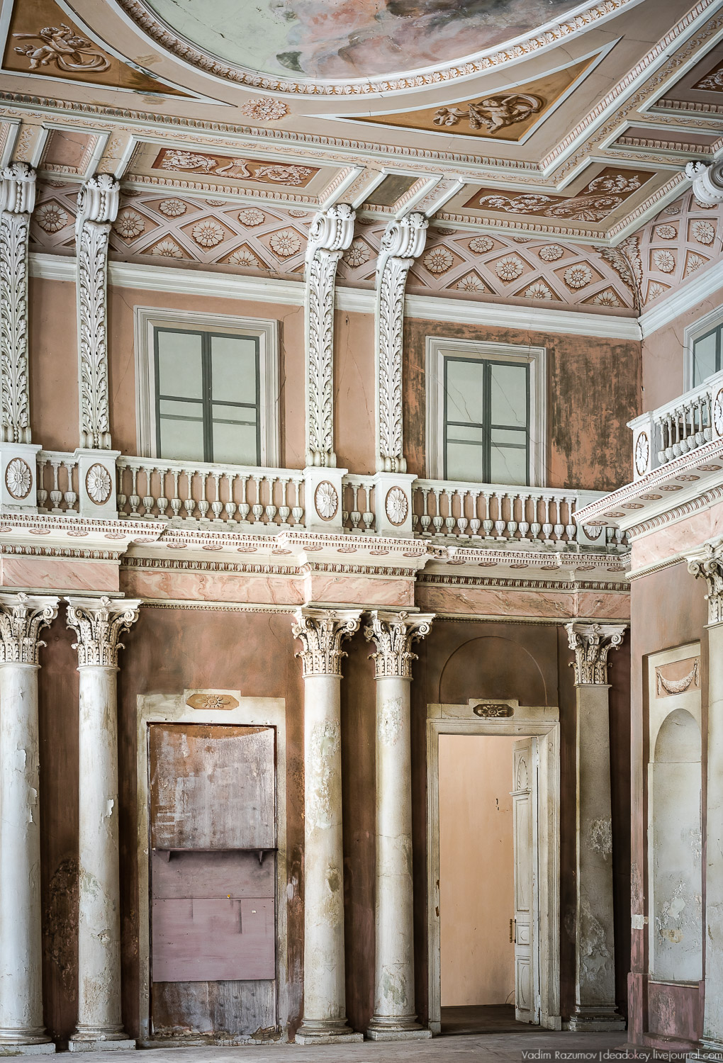 Усадьба Знаменское-Садки, интерьеры главного дома, Москва