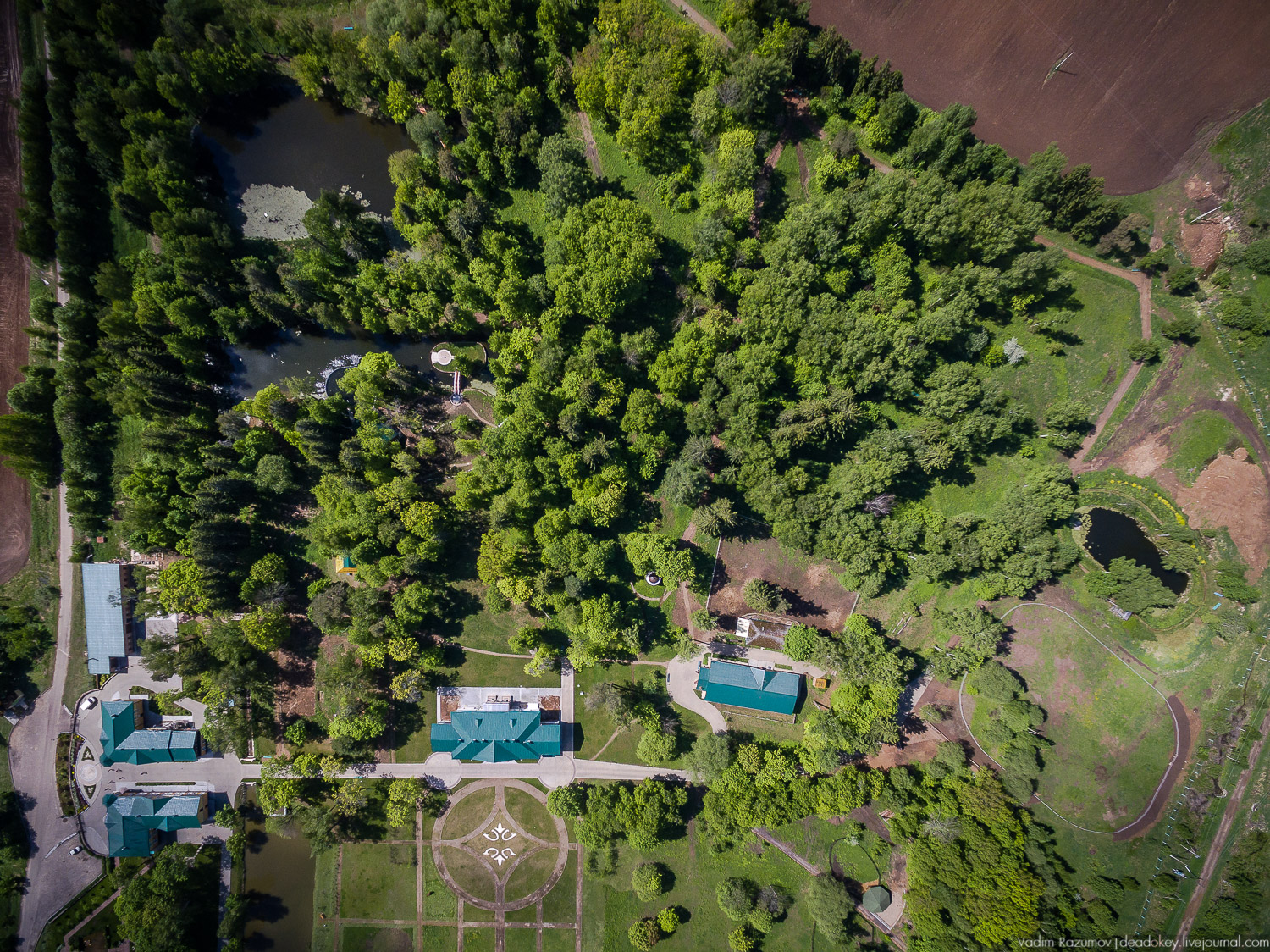 усадьба Воронино с дрона, квадрокоптера, Ярославская область, Ростовский район