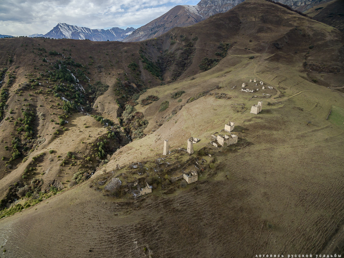 Башенный комплекс Фалхан, Ингушетия, Джейрахский район с квадрокоптера