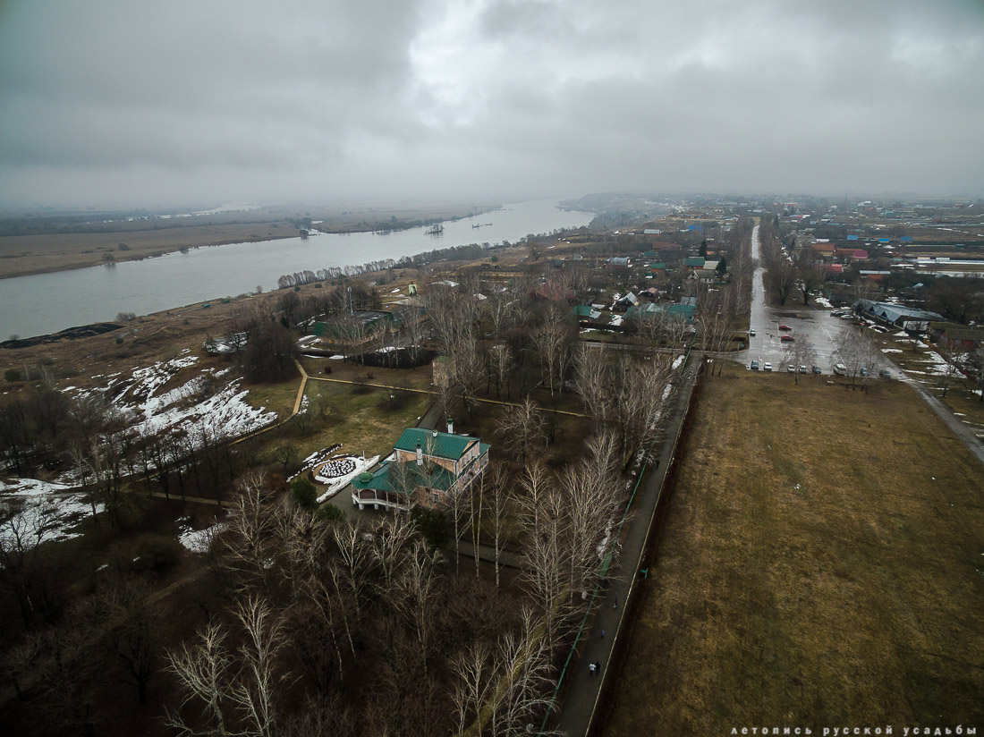 усадьба Константиново, где родился Сергей Есенинын с квадрокоптера