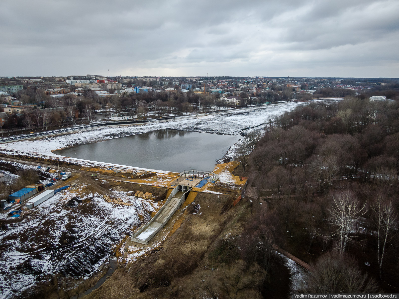 Богородицк, открытие плотины, приезд губернатора, Тульская область, дворец, пруды