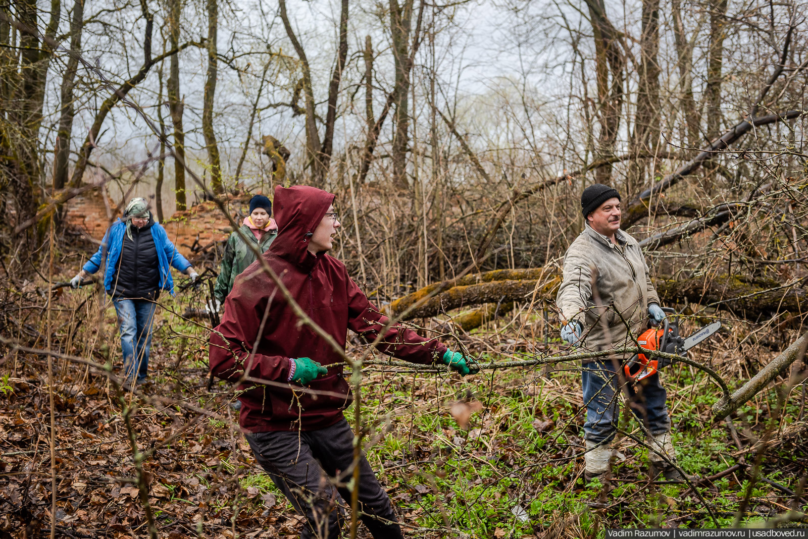 усадьба Колосово, волонтерский субботник 24 апреля 2021 года, Тульская область, НП Русская усадьба