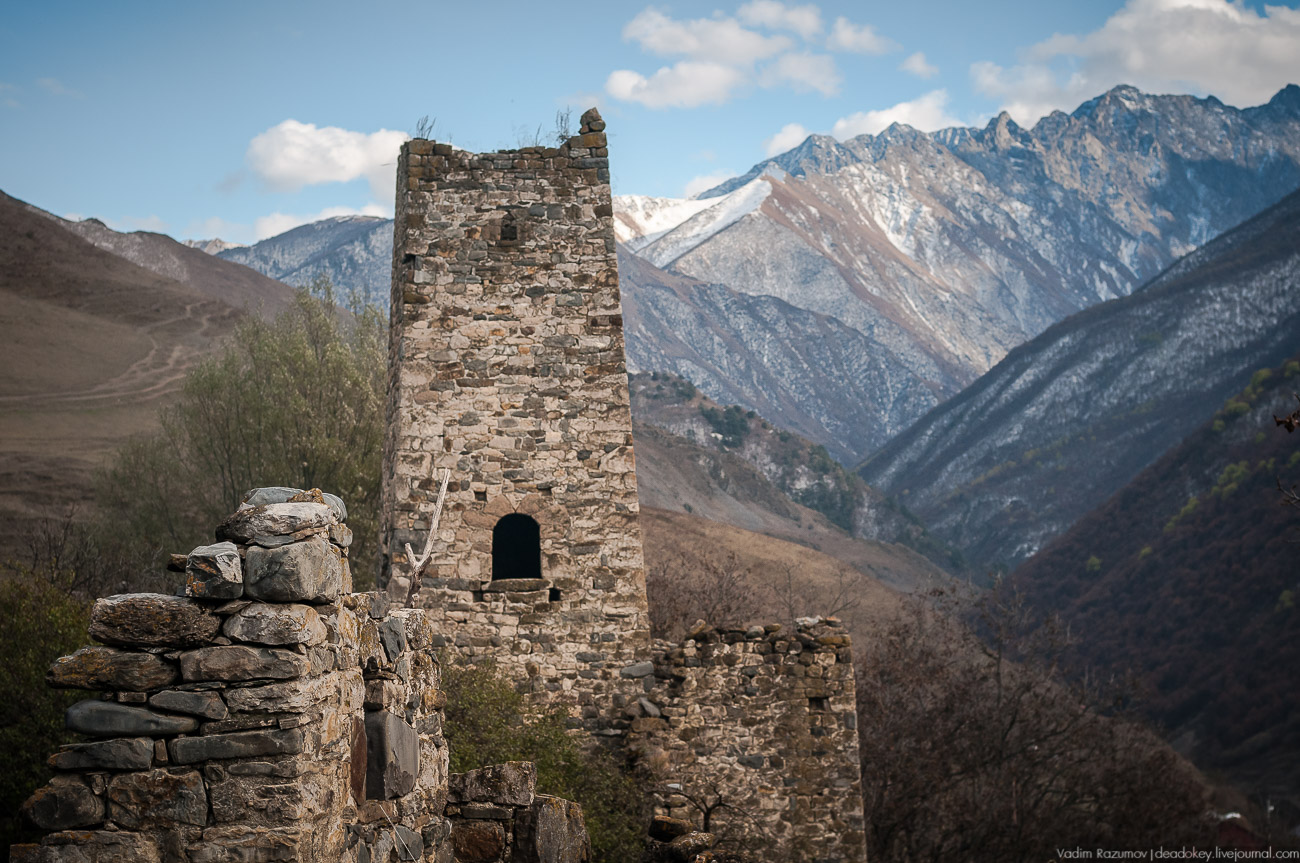Башенный комплекс Ляжги, Ингушетия, Джейрахский район, сельское поселение Ляжги.