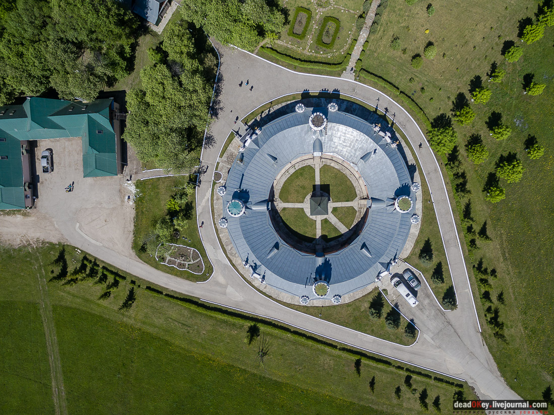 усадьба Красное с квадрокоптера, Рязанская область, Михайловский район