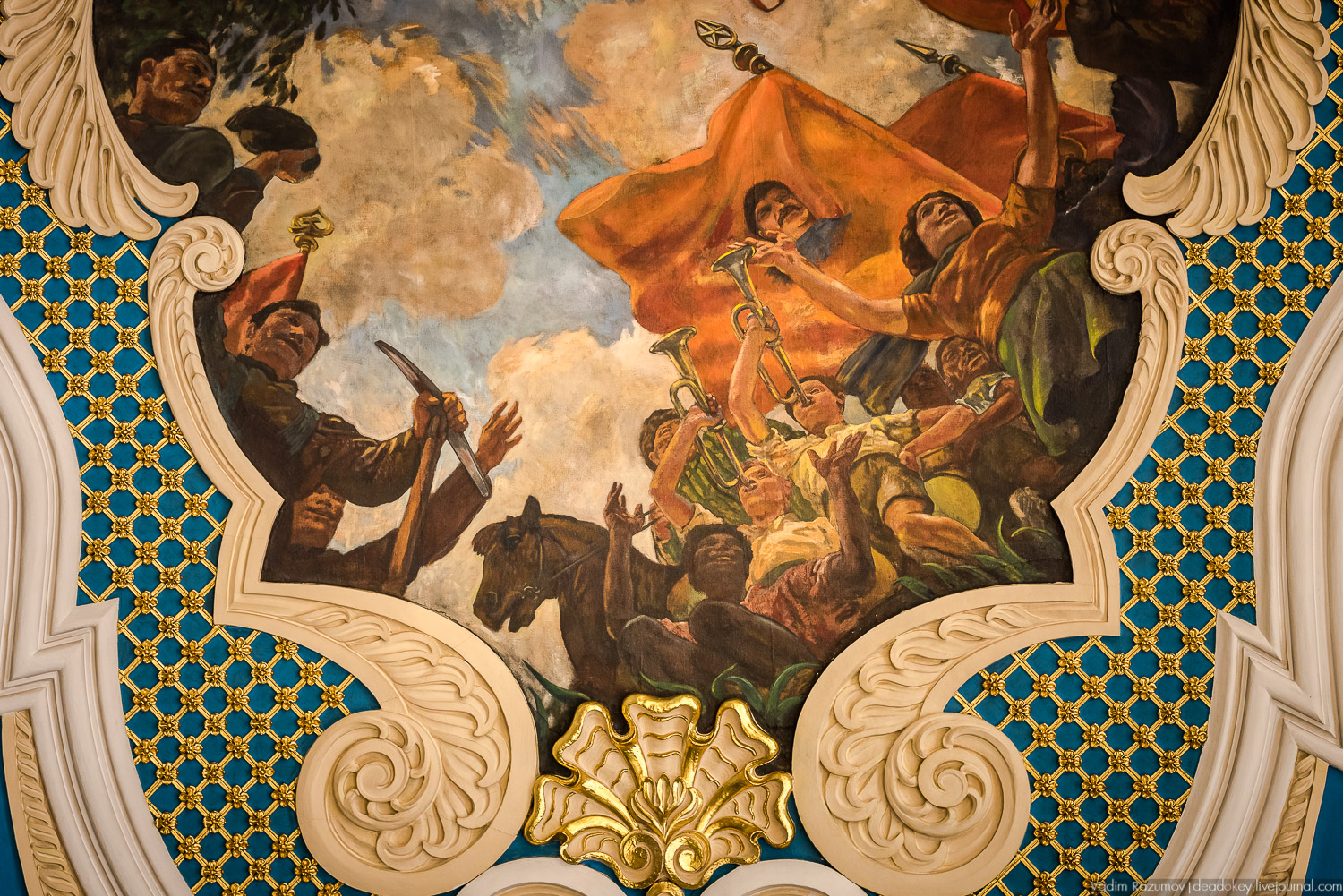 Казанский вокзал, интерьеры, ресторан, архитектор Щусев, зал ожидания