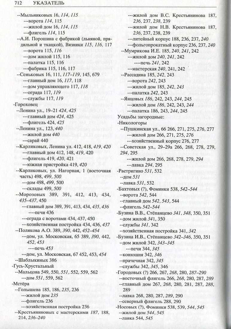 Свод памятников архитектуры и монументального искусства Владимирской области в двух томах