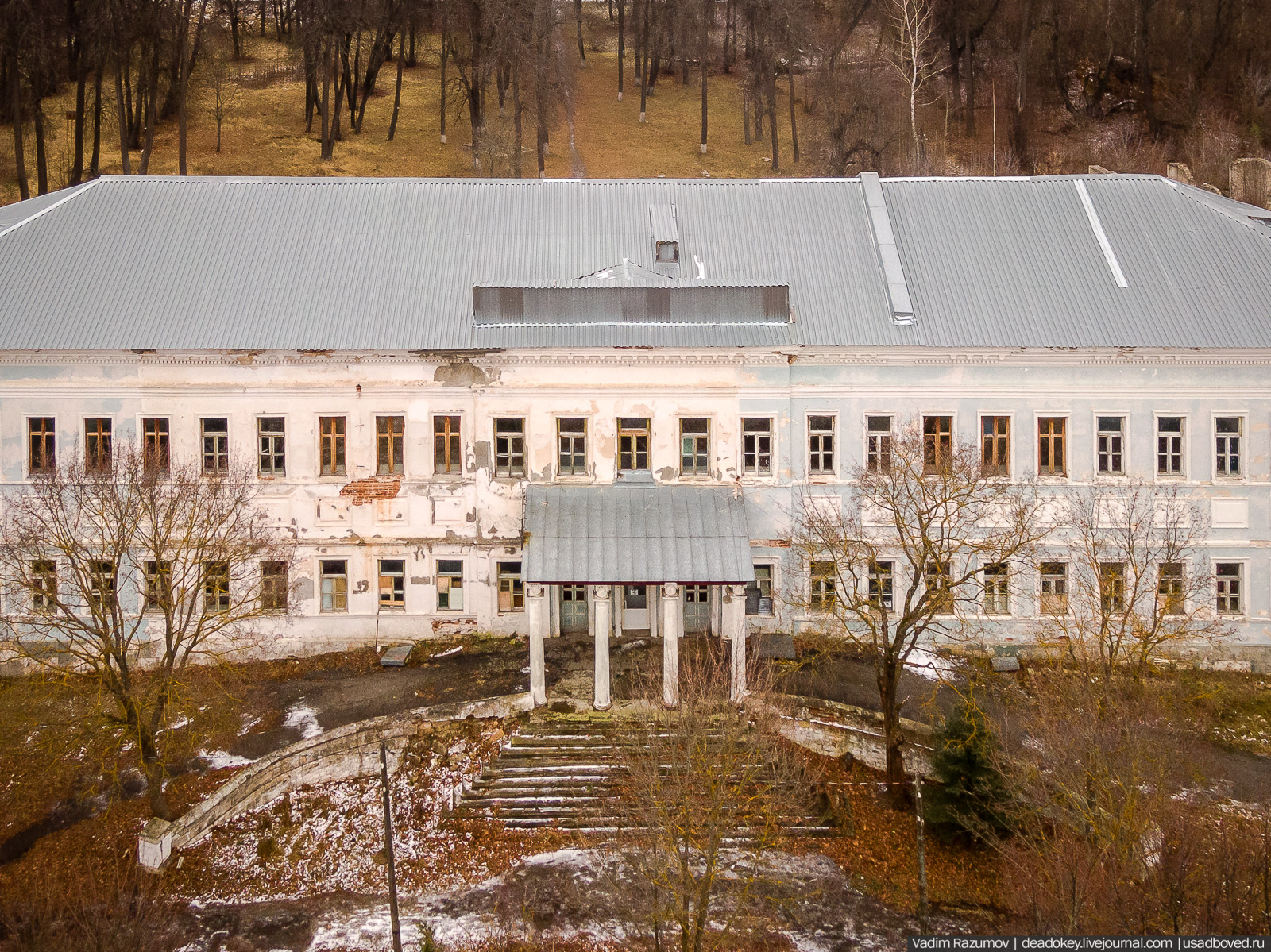 Усадьба Гусь-Железный с дрона, Рязанская область, Касимовский район