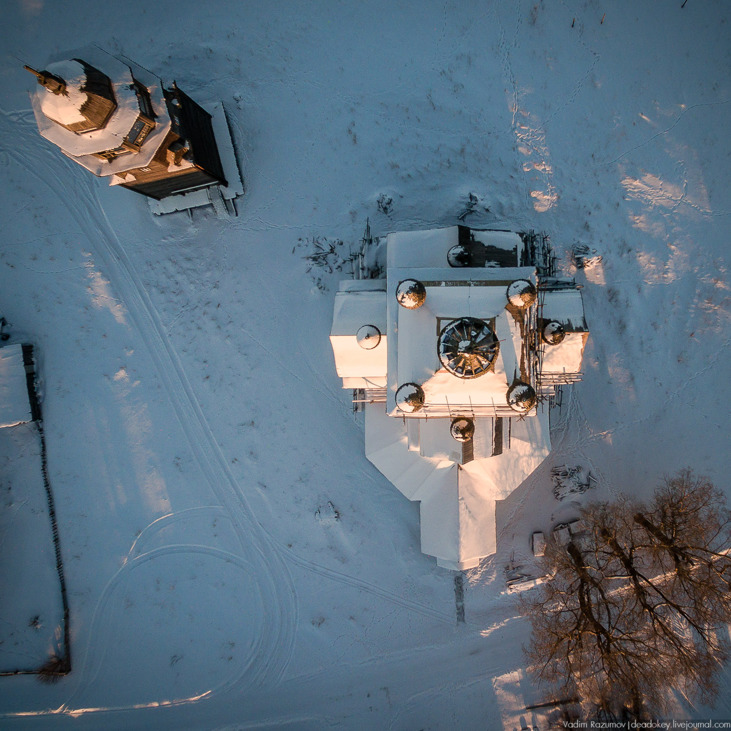Архангельская область, храмы сверху